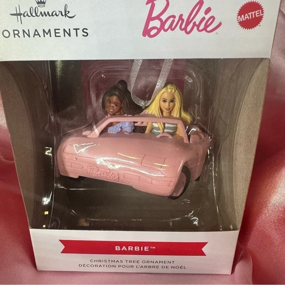 NEW Hallmark Barbie™ Pink Convertible Ornament – 2023